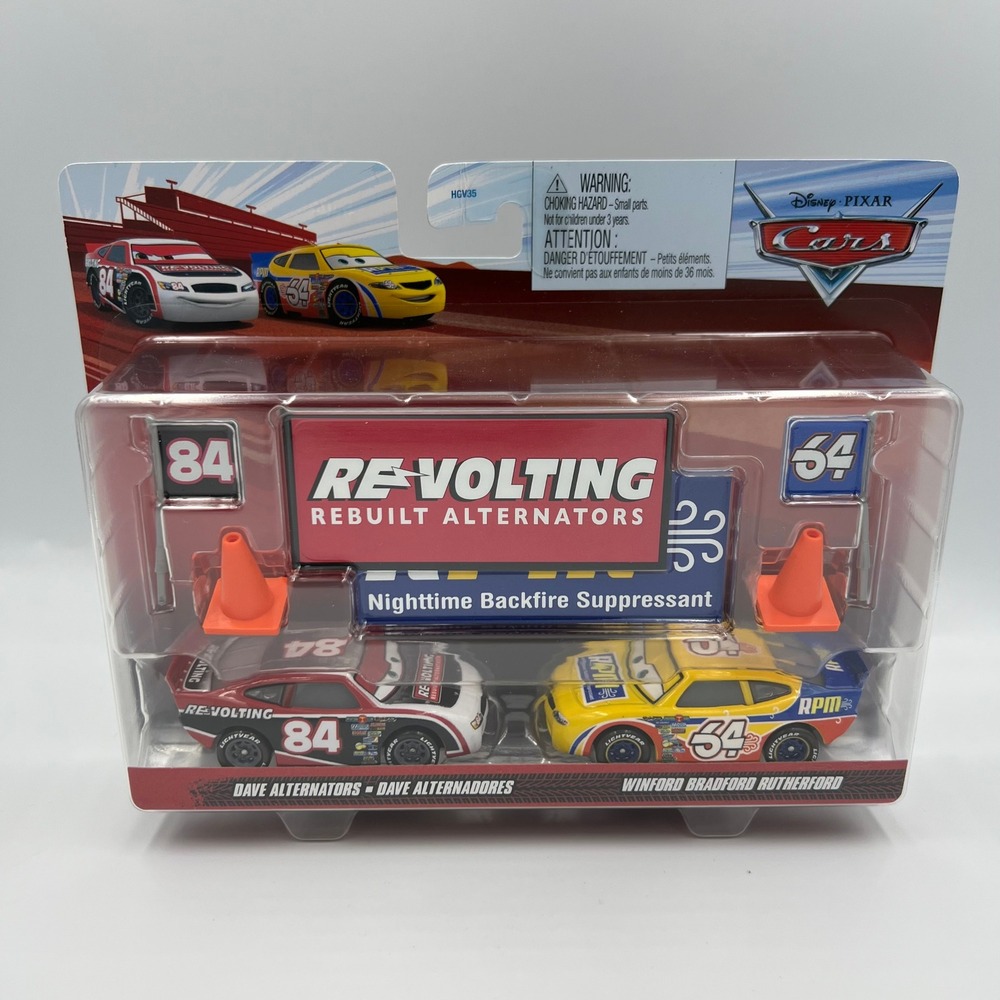 Disney Pixar Cars Revolting Dave‎ Alternators Winford Rutherford Diecast 2 Pack